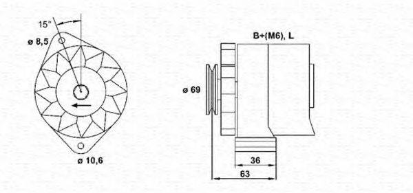 Генератор 944346033010 MAGNETI MARELLI