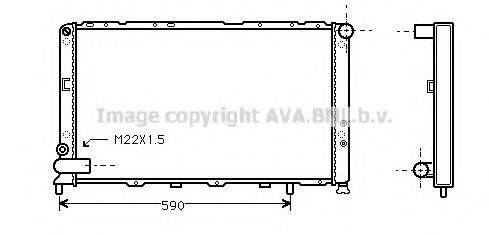 Радиатор, охлаждение двигателя FT2144 AVA QUALITY COOLING