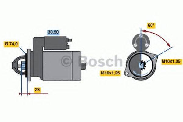 Стартер 0 001 108 118 BOSCH