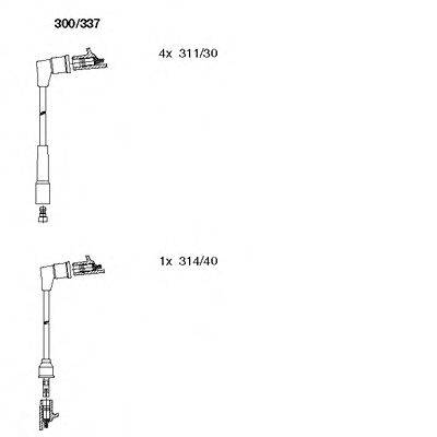 Комплект проводов зажигания 300/337 BREMI