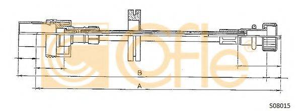 Тросик спидометра S08015 COFLE