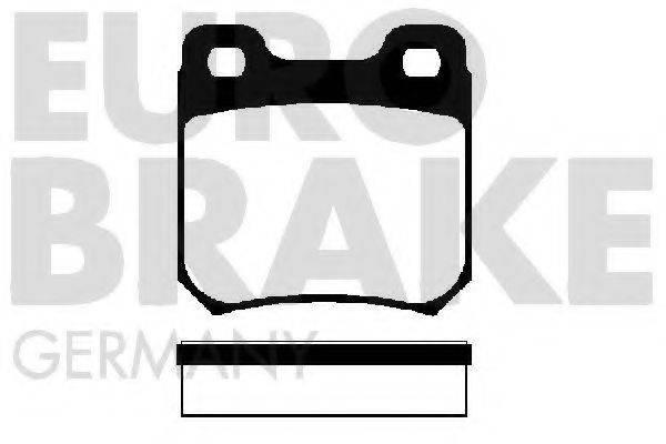 Комплект тормозных колодок, дисковый тормоз 5502223612 EUROBRAKE