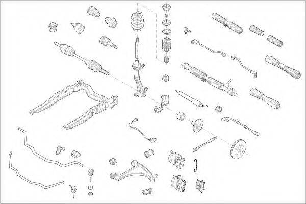 Подвеска колеса OPEL-01007-F DELPHI