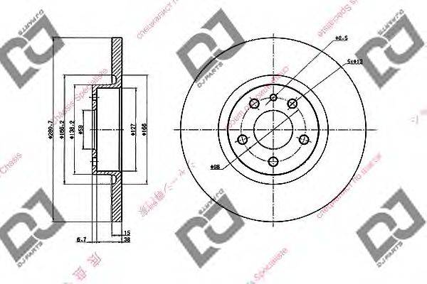 Тормозной диск BD1933 DJ PARTS