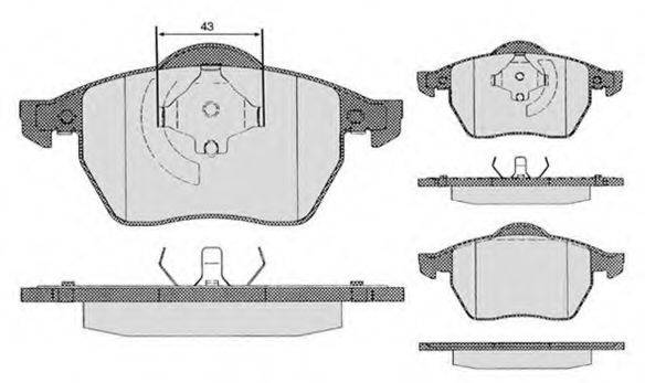 Комплект тормозных колодок, дисковый тормоз RA.0429.6 RAICAM