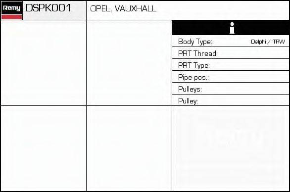 Гидравлический насос, рулевое управление DSPK001 REMY