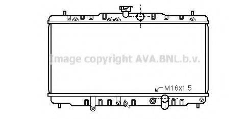 Радиатор, охлаждение двигателя HD2057 AVA QUALITY COOLING