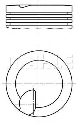 038 41 00 MAHLE ORIGINAL Поршень 038 41 00 MAHLE ORIGINAL