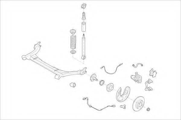 Подвеска колеса AUDI-07378-R DELPHI