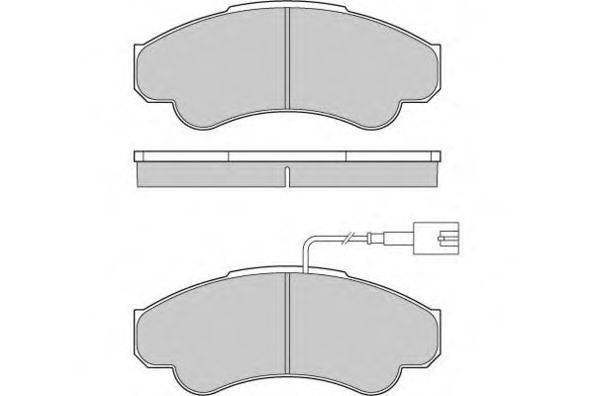 Комплект тормозных колодок, дисковый тормоз 12-0998 E.T.F.