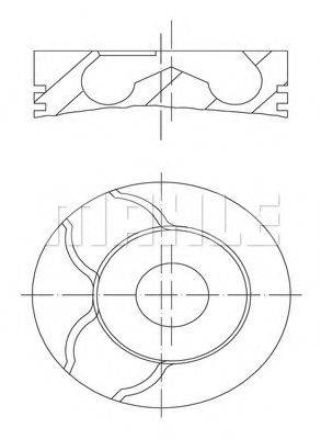 Поршень 021 58 02 MAHLE ORIGINAL