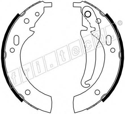 Комплект тормозных колодок 1019.016 fri.tech.