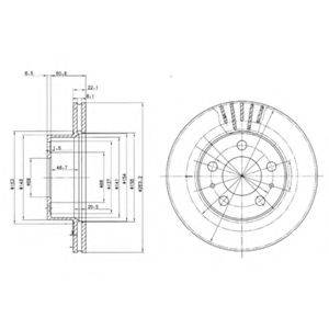 Тормозной диск BG2207 DELPHI