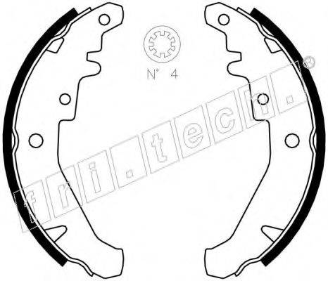 Комплект тормозных колодок 1034.102 fri.tech.