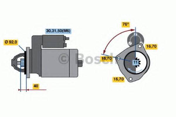 Стартер 0 986 018 800 BOSCH