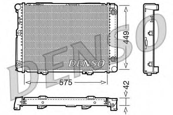 Радиатор, охлаждение двигателя DRM17060 DENSO