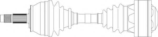 Приводной вал FI3168 GENERAL RICAMBI