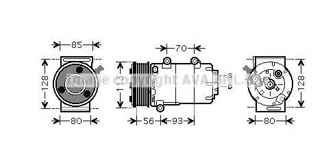 Компрессор, кондиционер FDAK416 AVA QUALITY COOLING