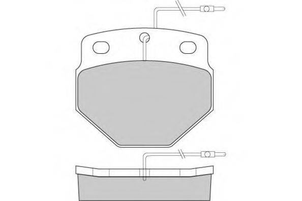 Комплект тормозных колодок 12-5297 E.T.F.