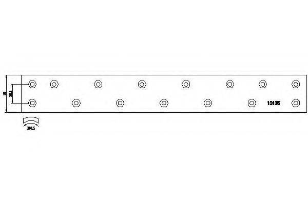 Колодка тормозной накладки 13135 TEXTAR