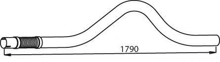 Труба выхлопного газа 21167 DINEX