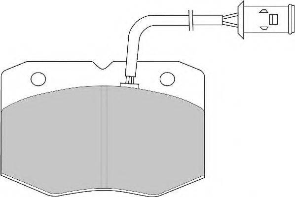 Комплект тормозных колодок, дисковый тормоз DBP290713 DURON