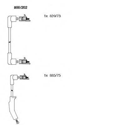 Комплект проводов зажигания 800/202 BREMI