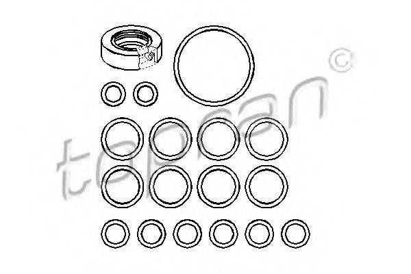 Комплект прокладок, гидравлический насос 107 356 TOPRAN