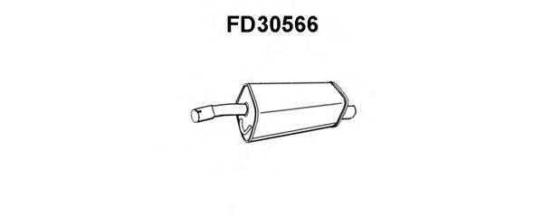 Глушитель выхлопных газов конечный FD30566 VENEPORTE