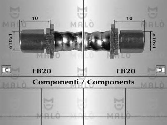 Тормозной шланг 80144 MALO