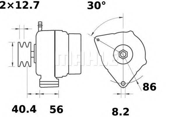 Генератор MG 81 MAHLE ORIGINAL