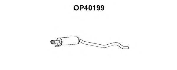 Средний глушитель выхлопных газов OP40199 VENEPORTE