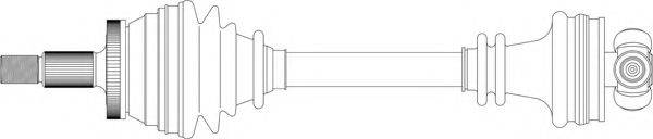 Приводной вал SA3038 GENERAL RICAMBI
