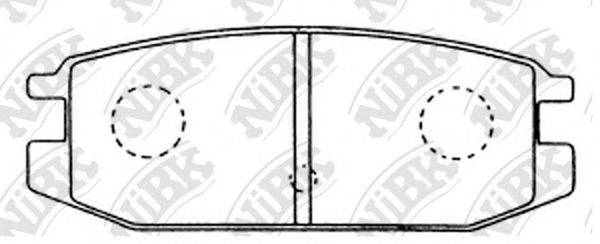 Комплект тормозных колодок PN3152 NiBK