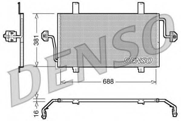 Конденсатор, кондиционер DCN23016 DENSO