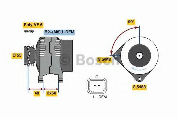 Генератор 0 986 080 400 BOSCH