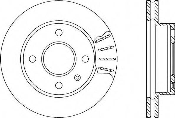 Тормозной диск BDA1167.20 OPEN PARTS