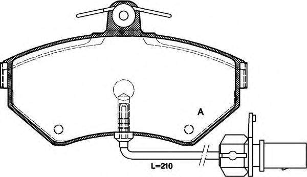 Комплект тормозных колодок, дисковый тормоз BPA0631.12 OPEN PARTS