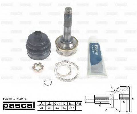 G16005PC PASCAL Шарнирный комплект, приводной вал G16005PC PASCAL
