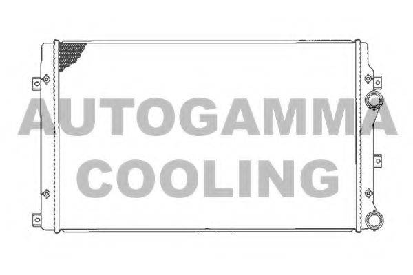 Радиатор, охлаждение двигателя 103565 AUTOGAMMA