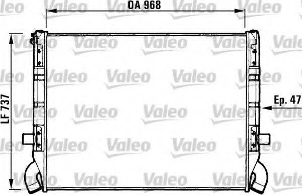 Радиатор, охлаждение двигателя 64072 NISSENS