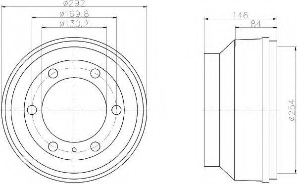 Тормозной барабан 14.6795.10 BREMBO