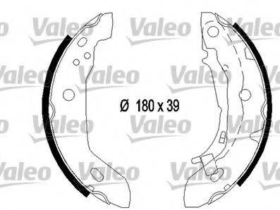 Комплект тормозных колодок 562645 VALEO