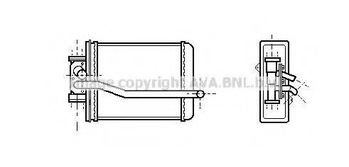 Теплообменник, отопление салона MZ6080 AVA QUALITY COOLING