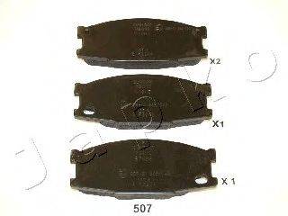 Комплект тормозных колодок, дисковый тормоз 50507 JAPKO