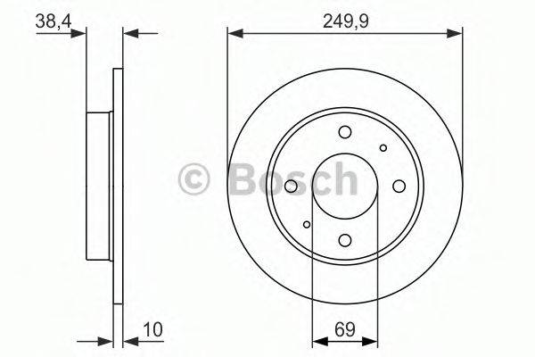 Тормозной диск 0 986 479 966 BOSCH