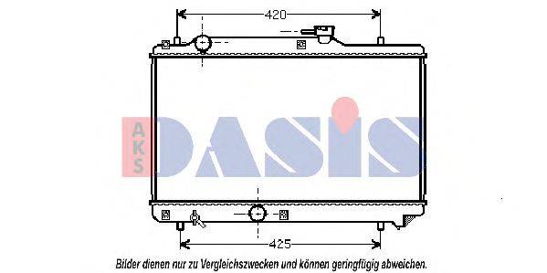 Радиатор, охлаждение двигателя 320390N AKS DASIS