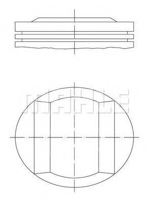 Поршень 005 21 00 MAHLE ORIGINAL