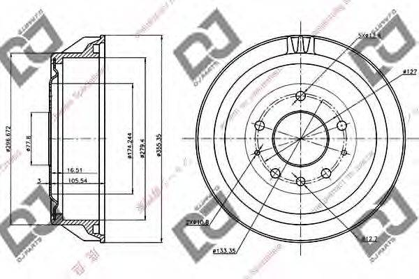 Тормозный барабан BR1000 DJ PARTS