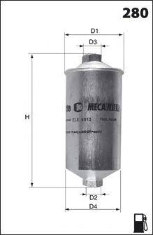 Фильтр топливный E11 MECAFILTER